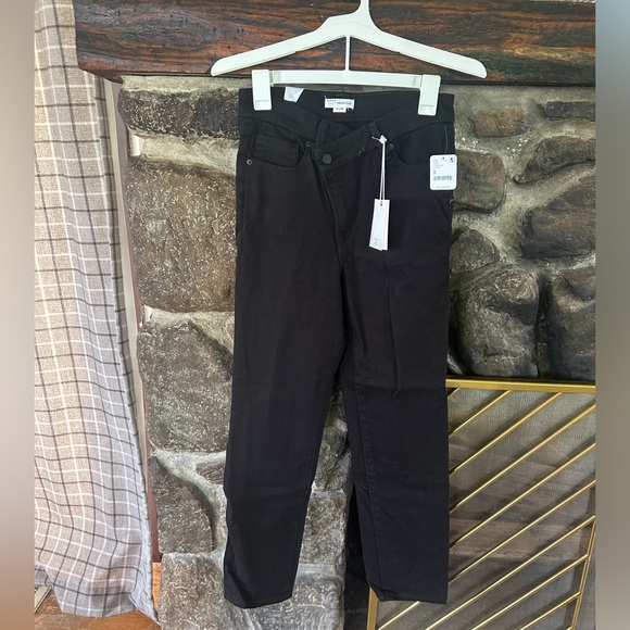 NWT Good American Good Classic Asymmetric Waist Jeans - Picture 1 of 5